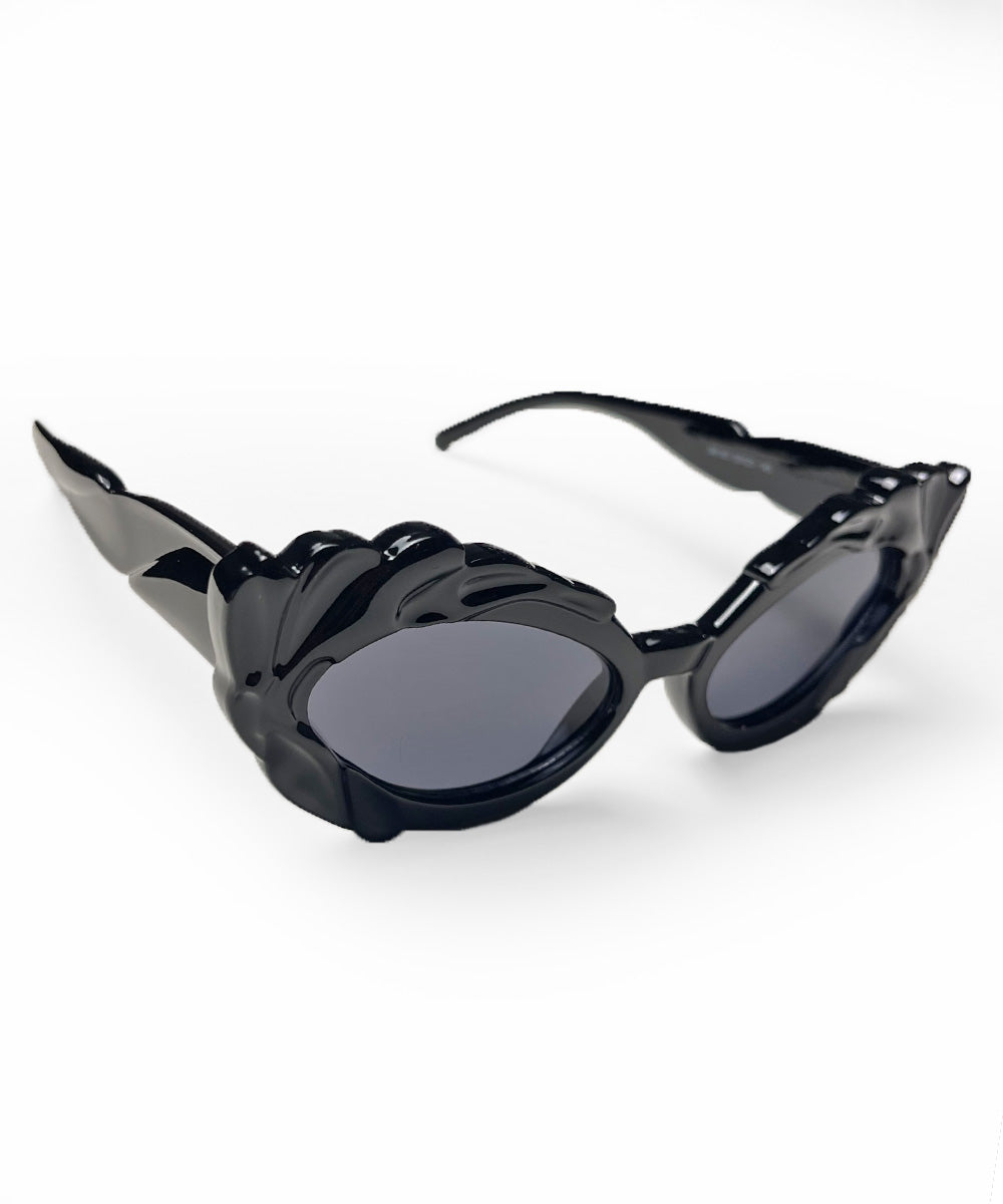Solid Black Pretty in Paris Cat Eye Retro Sunglasses