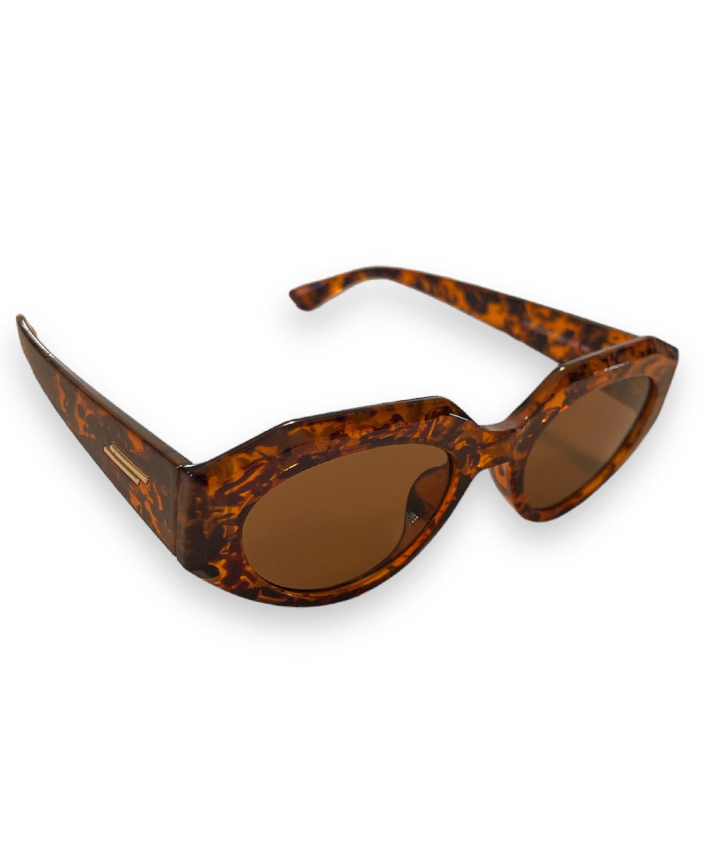 Tortoise Brown Mod on the Go Retro Sunglasses