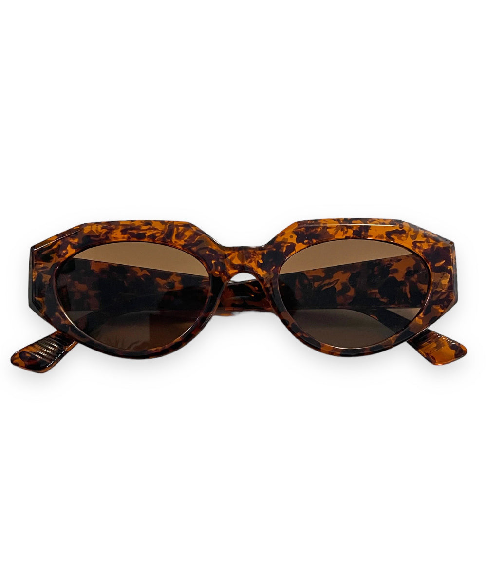 Tortoise Brown Mod on the Go Retro Sunglasses