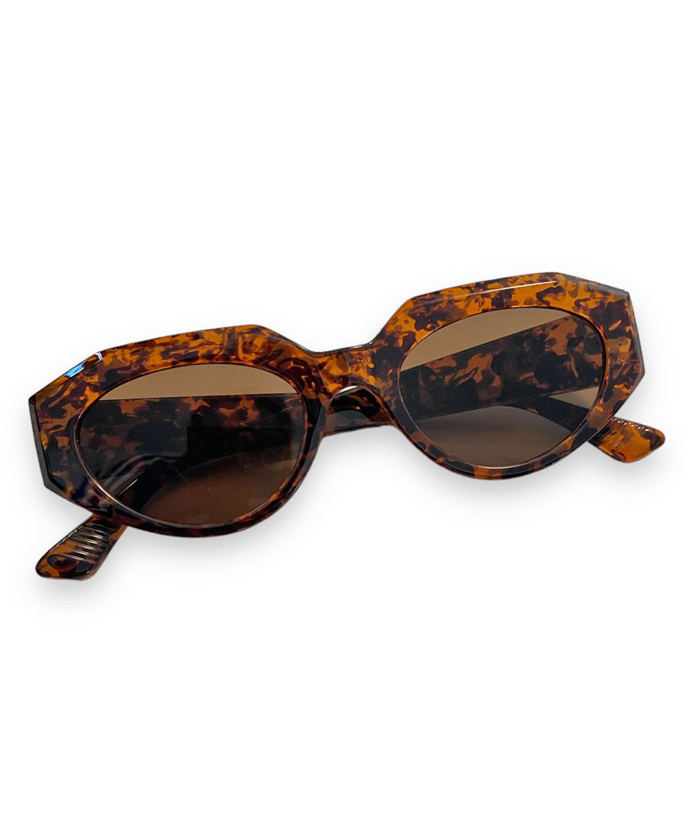 Tortoise Brown Mod on the Go Retro Sunglasses