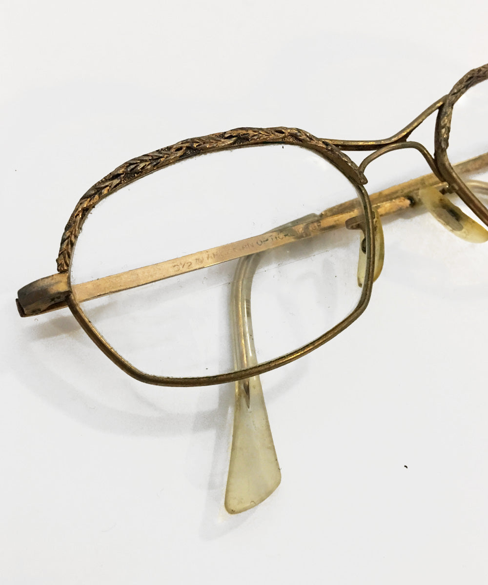 Vintage Gold Thin Frame American Optical Eye Glasses