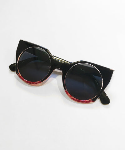 Blackberry 1960s Inspired Geometric Sunglasses