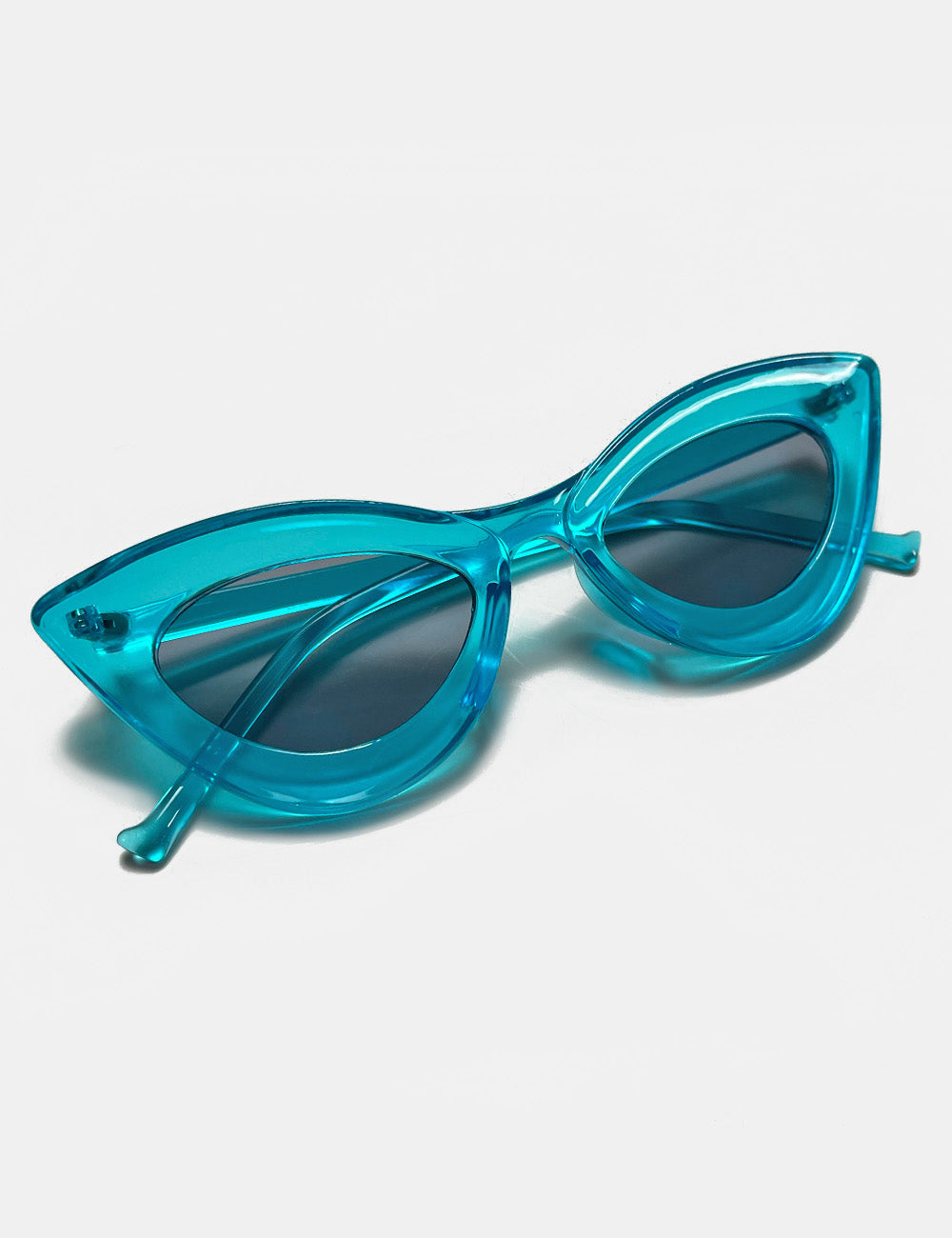 Electric Blue Funky 50s Cat Eye Retro Sunglasses