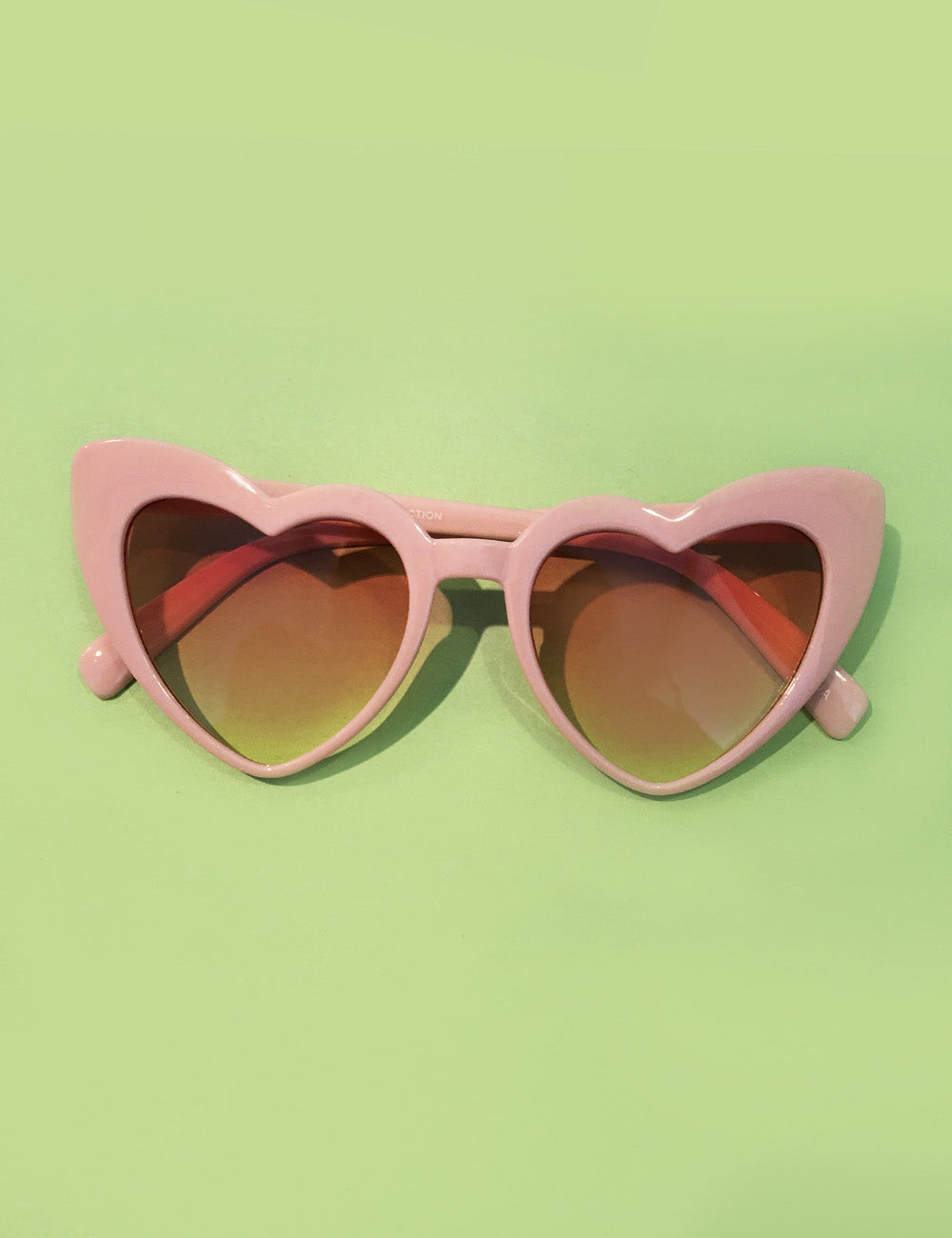 Cute Baby Pink Heart Shaped Retro Sunglasses