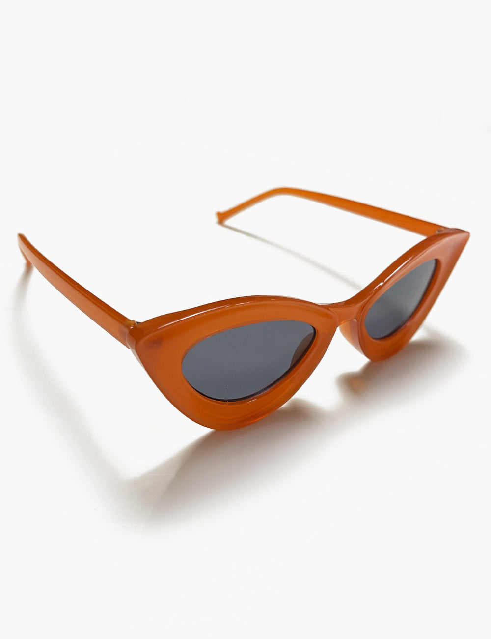 Rust Red Funky 50s Cat Eye Retro Sunglasses