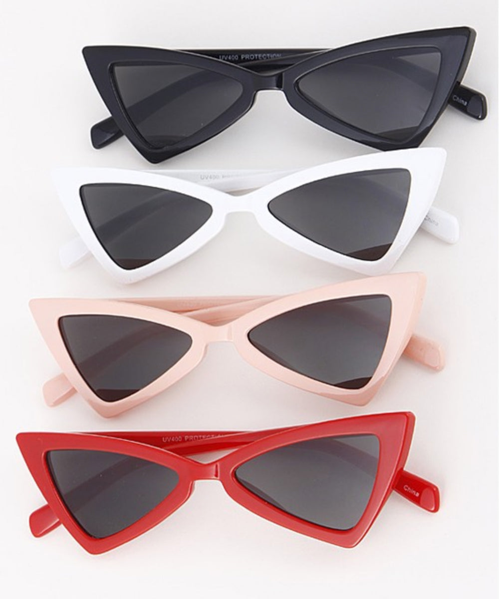 Triangulated Small Frame Retro 1950s Sunglasses