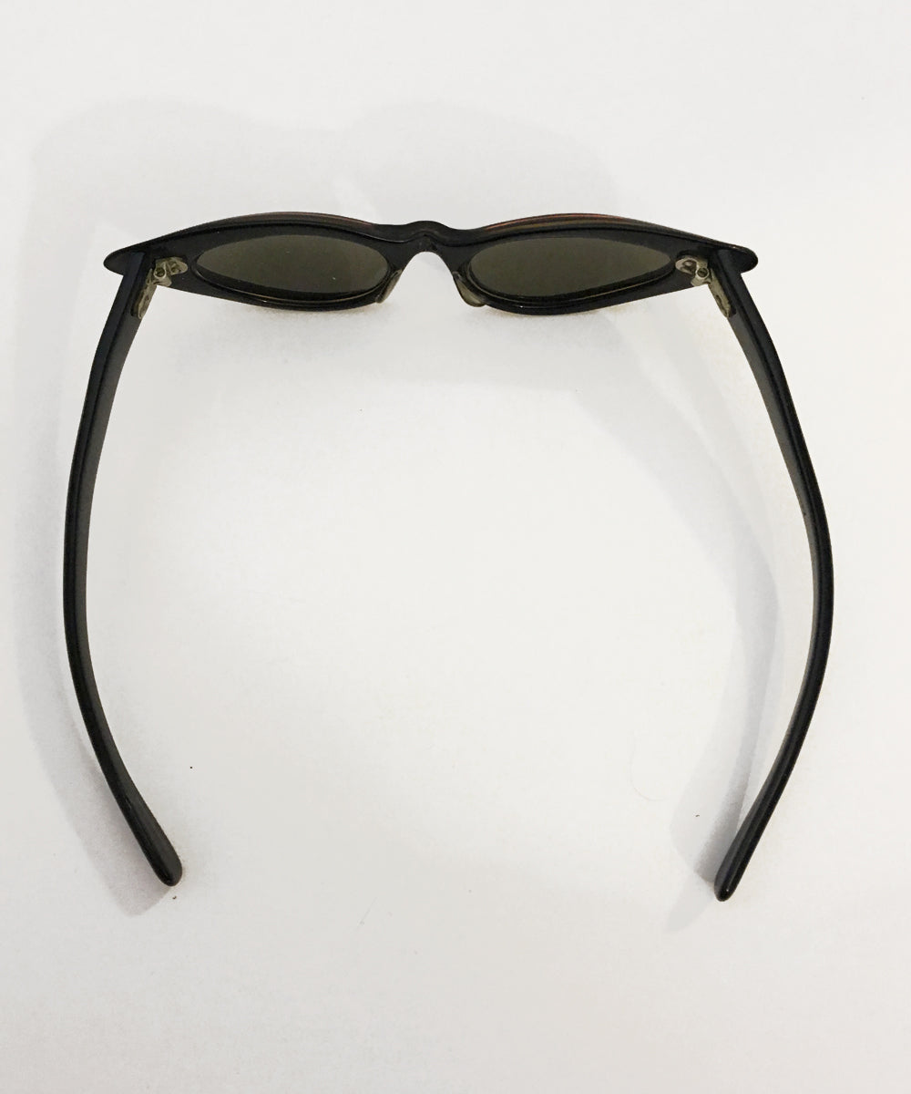 Vintage Marbled Plastic 1950s Cat Eye French Sunglasses