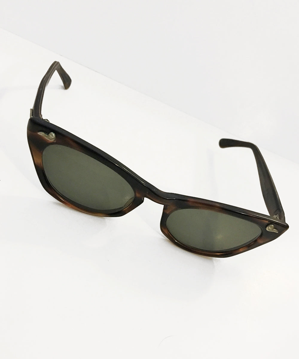 Vintage 1950s Tortoise Brown Romco Sunglasses