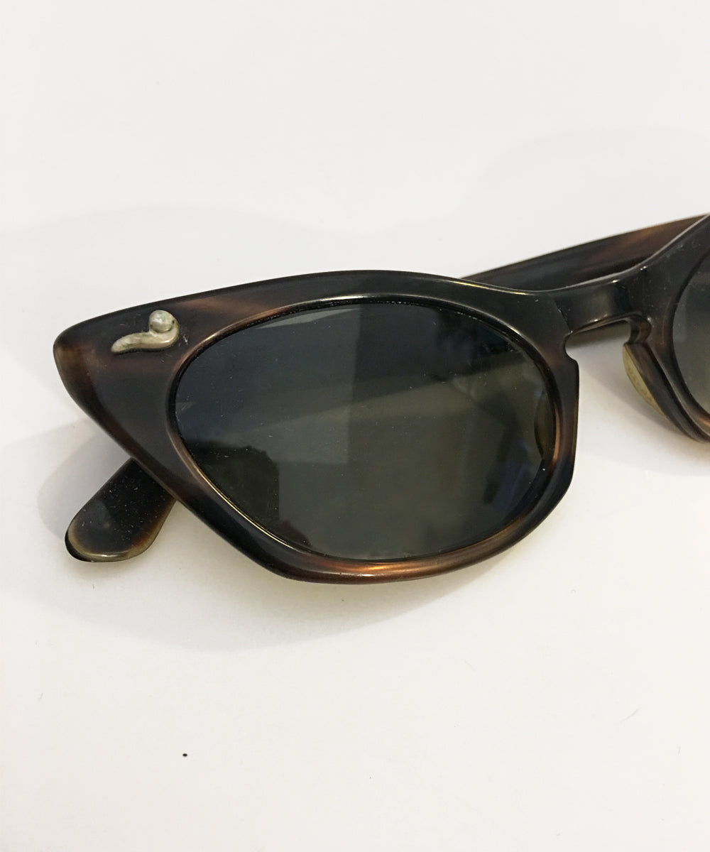 Vintage 1950s Tortoise Brown Romco Sunglasses