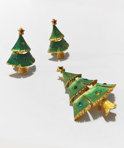 Vintage christmas earrings hot sale
